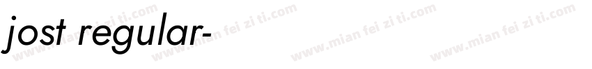 jost regular字体转换